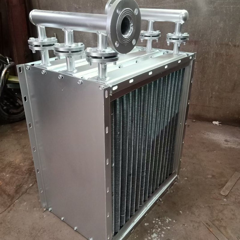 工业烘干机蒸汽散热器导热油箱碳钢换热器不锈钢翅片60公分特价